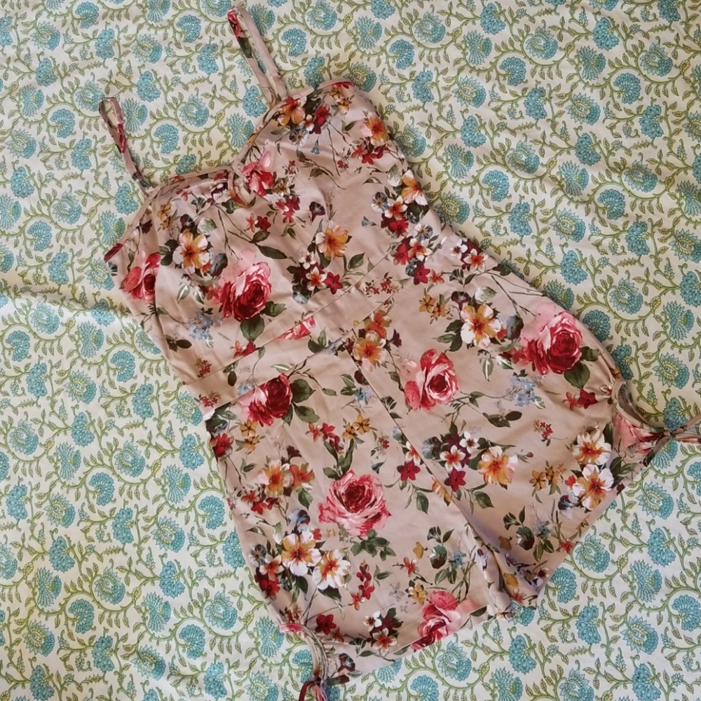 Retro Floral Romper